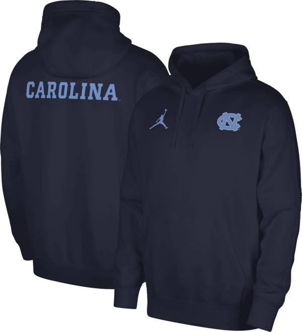 Jordan Men's North Carolina Tar Heels Carolina Blue Football Team Issue  Club Fleece Pullover Hoodie