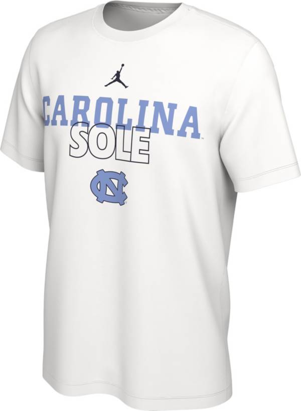 Jordan North Carolina Tar Heels White 2023 March Madness Basketball Carolina Sole Bench T-Shirt product image