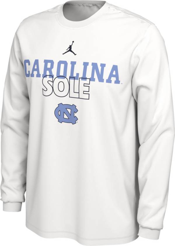 Jordan North Carolina Tar Heels White 2023 March Madness Basketball Carolina Sole Long Sleeve Bench T-Shirt product image