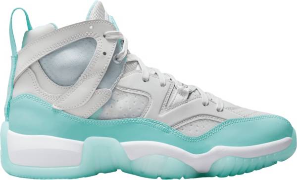 Jordan Jumpman Two Trey Neutral Grey/Bleached Aqua/White Women's Shoes, Grey/Blue, Size: 7.5