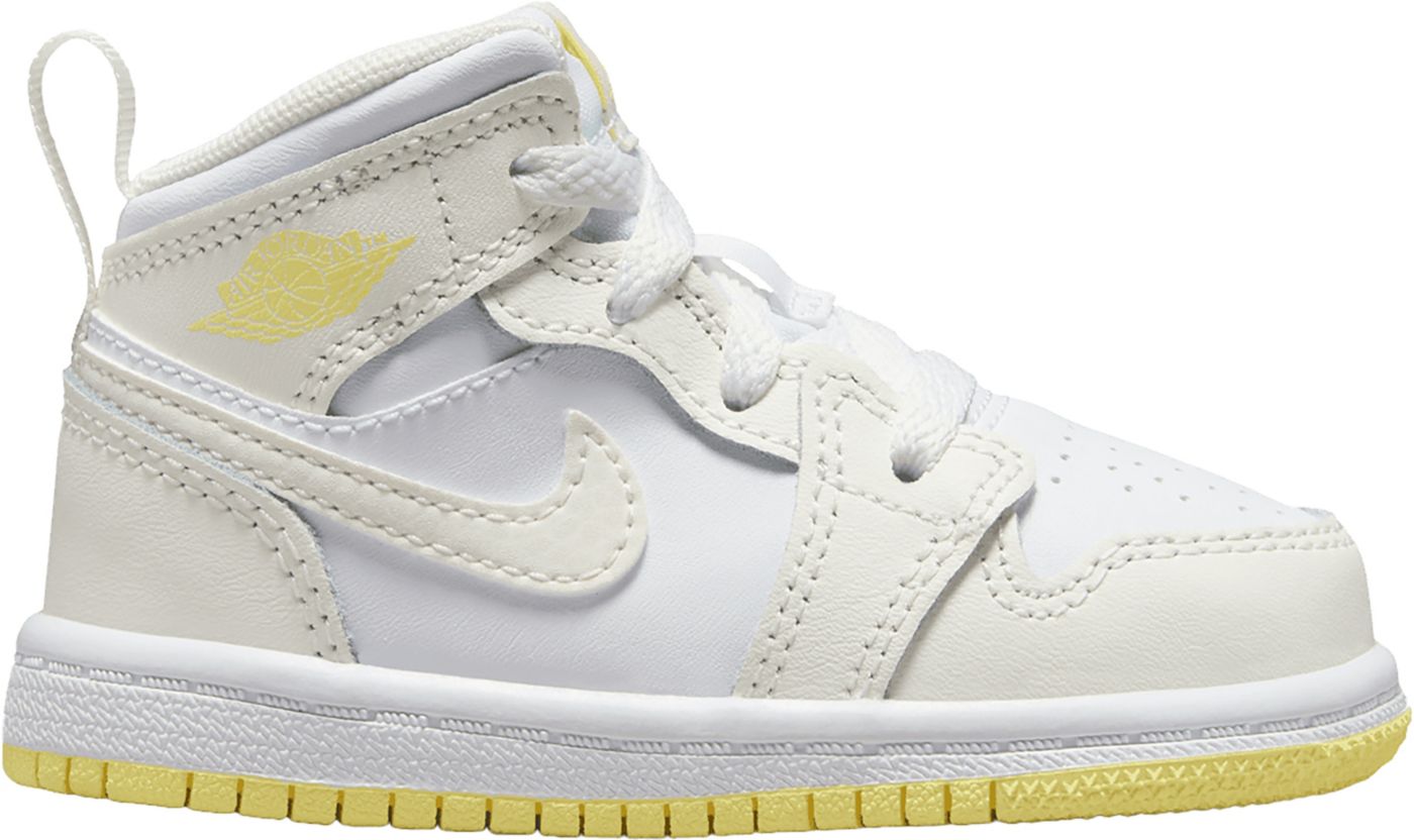 Jordan 1 Mid Infant Toddler White 4