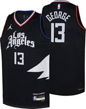 Nike Youth 2022-23 City Edition Los Angeles Clippers Paul George #13 Black  Dri-FIT Swingman Jersey