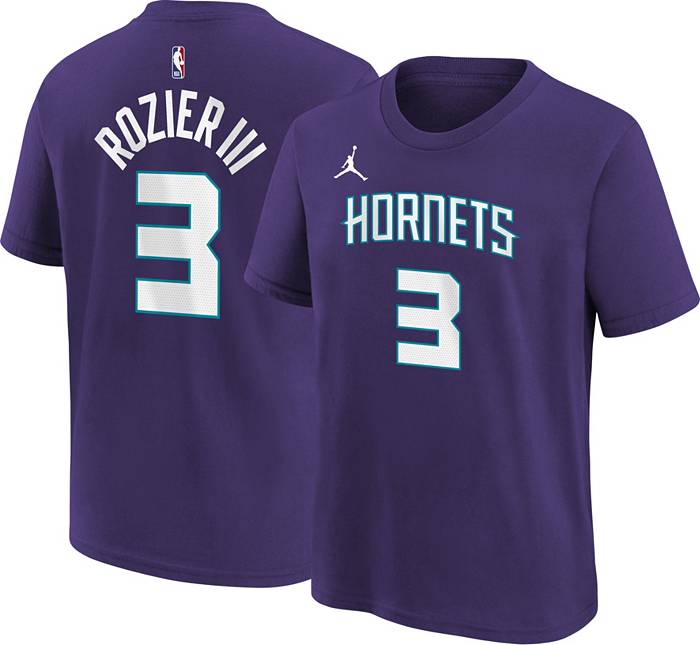 Jordan Men's Charlotte Hornets Gordon Hayward #20 Purple Dri-Fit Swingman Jersey, XXL