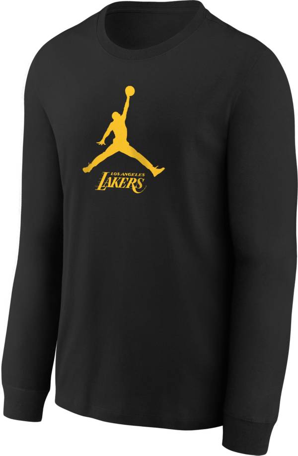 Los Angeles Lakers Nike Long Sleeve Shooting Performance Shirt - Black