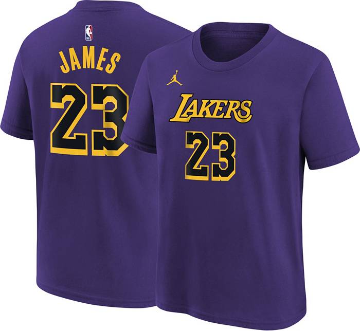 LeBron James Los Angeles Lakers Youth Icon Name & Number T