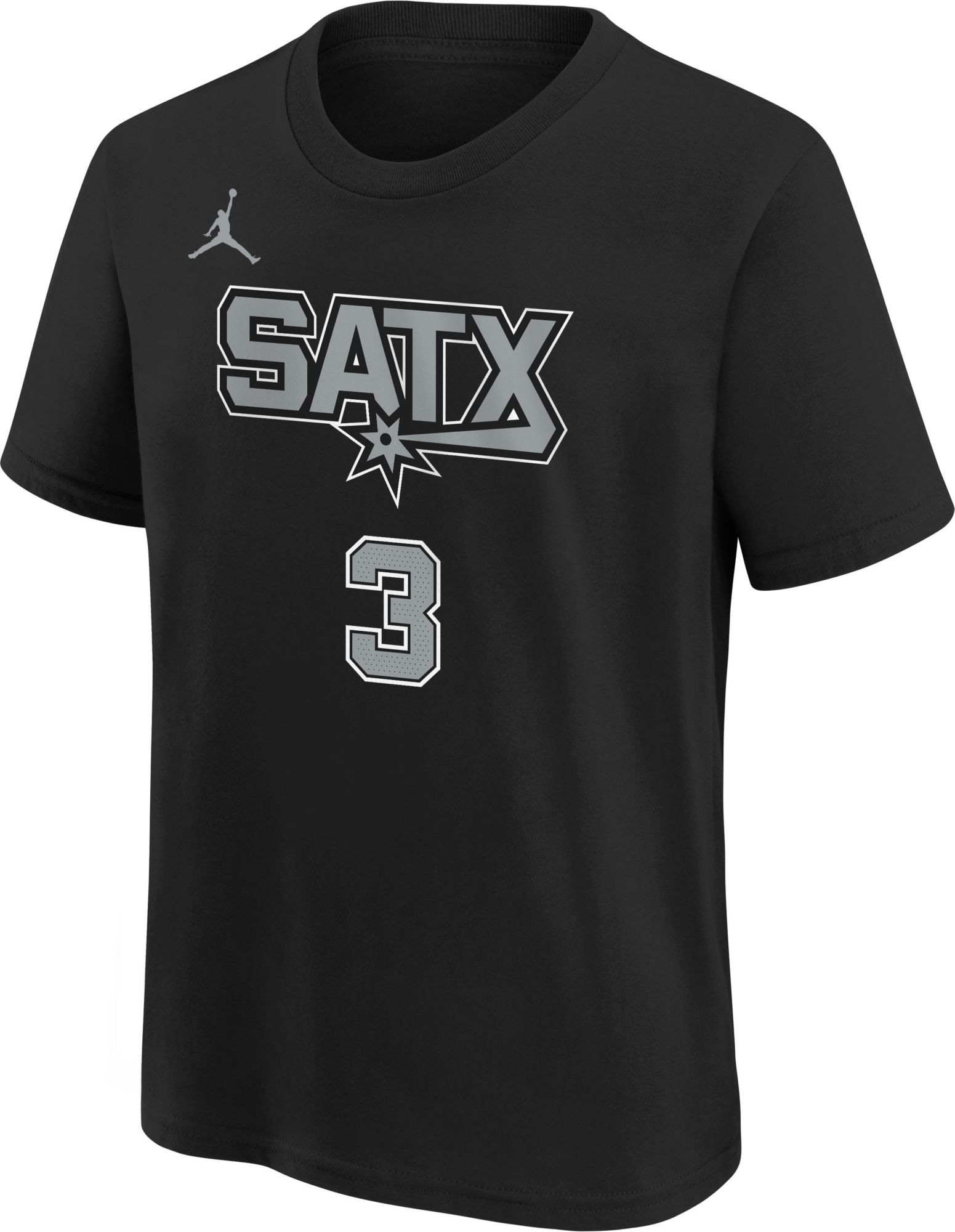 Jordan Youth San Antonio Spurs Keldon Johnson #3 Black T-Shirt product image