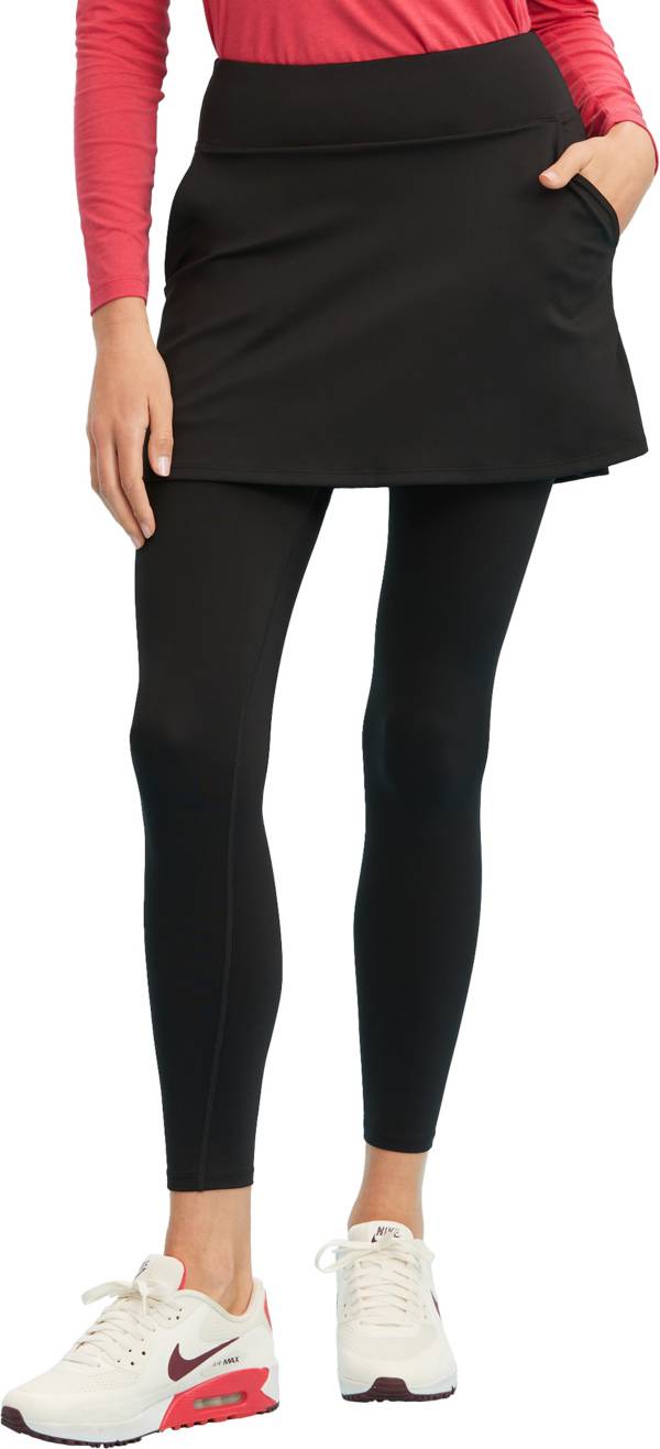 Skirted Legging (Black)  Skirt leggings, Outfits with leggings