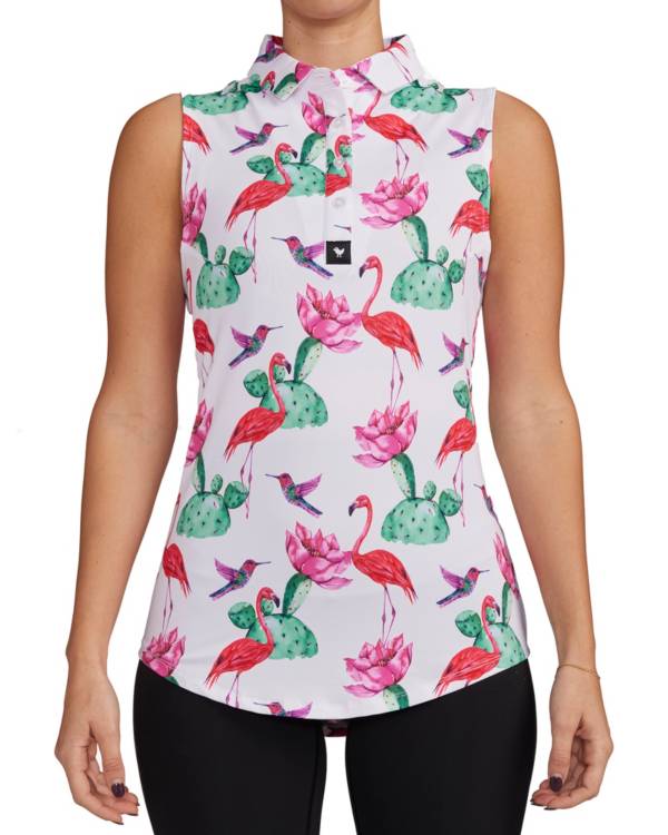 Bad Birdie Women's Sleeveless Flock With Me Golf Polo product image