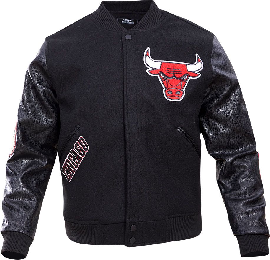 Pro Standard Men's Chicago Bulls Black Wool Varsity Jacket product image