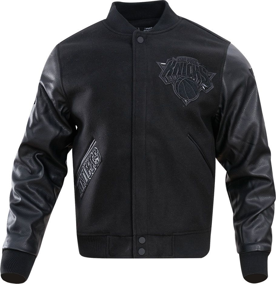 Pro Standard Men's New York Knicks Black Wool Varsity Jacket product image