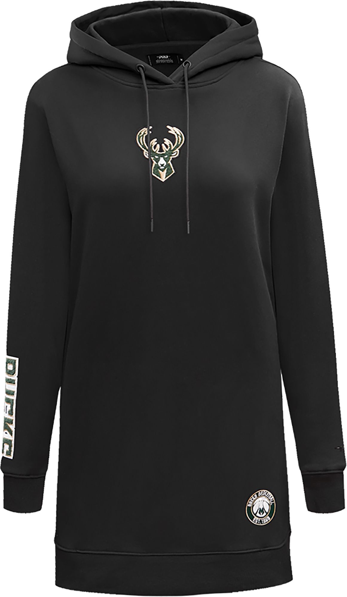 Pro Standard Women's Milwaukee Bucks Black Hooded Dress product image
