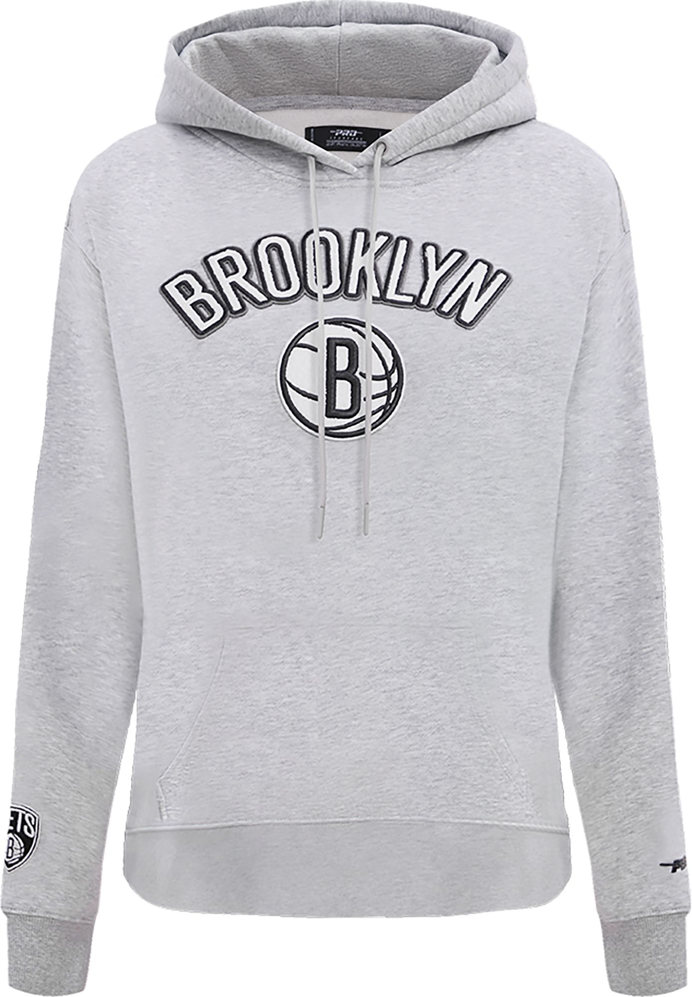 Pro Standard Women's Brooklyn Nets Grey Fleece Pullover Hoodie product image
