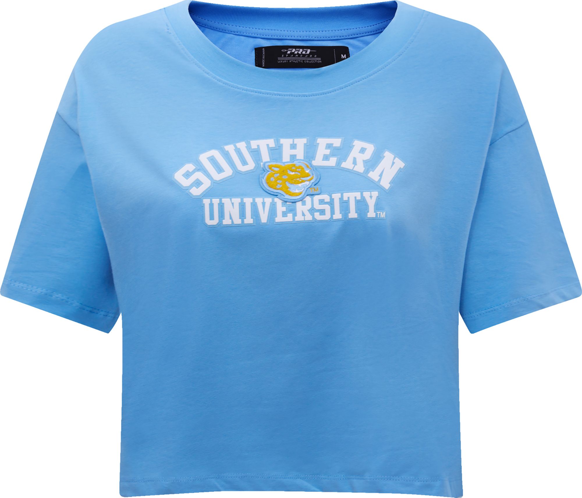 Pro Standard Women's Southern University Jaguars Columbia Blue Classic Boxy T-Shirt