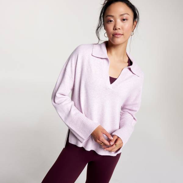 CALIA Women's Boxy Split Neck Pullover Sweater product image