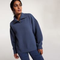 CALIA Women's Essential Rib 1/4 Zip Pullover