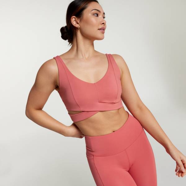 Ribbed Cutout Sports Bra