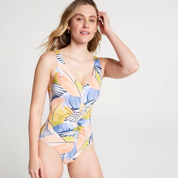 Calia by carrie underwood women's ruched one piece swimsuit shop