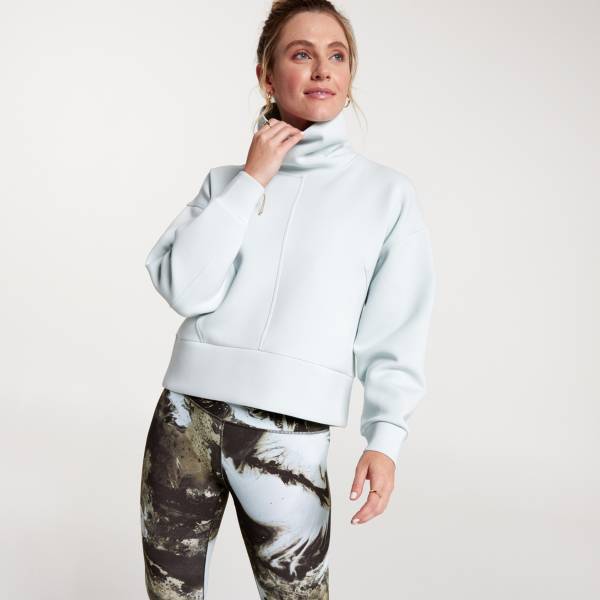 Zip up clearance funnel neck sweatshirt