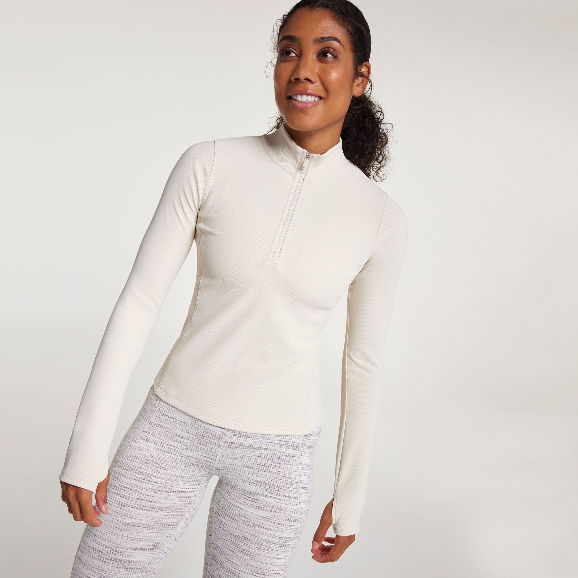 CALIA Women's Essential Rib 1/4 Zip Pullover product image