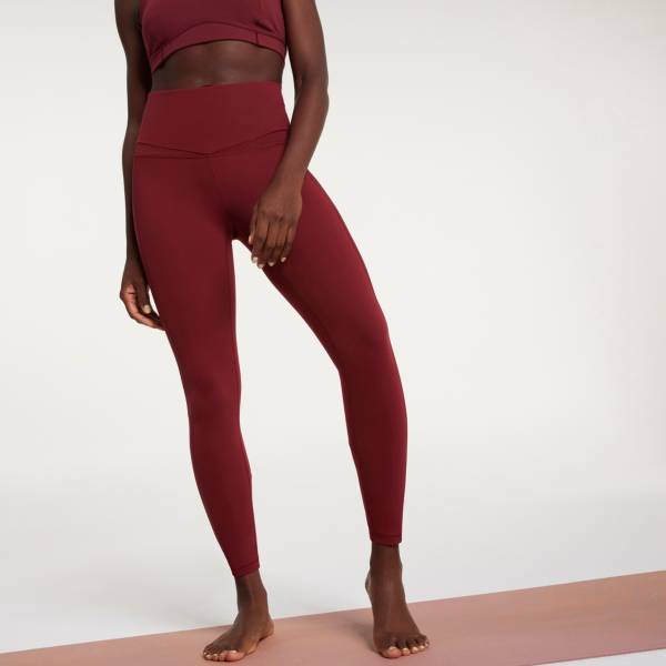 Gymshark Training Mesh Pocket Leggings - Burgundy