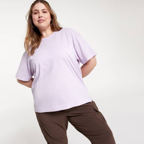 Just My Size T Shirt Cotton Jersey Short-Sleeve Crewneck Women's Tee Plus  Size