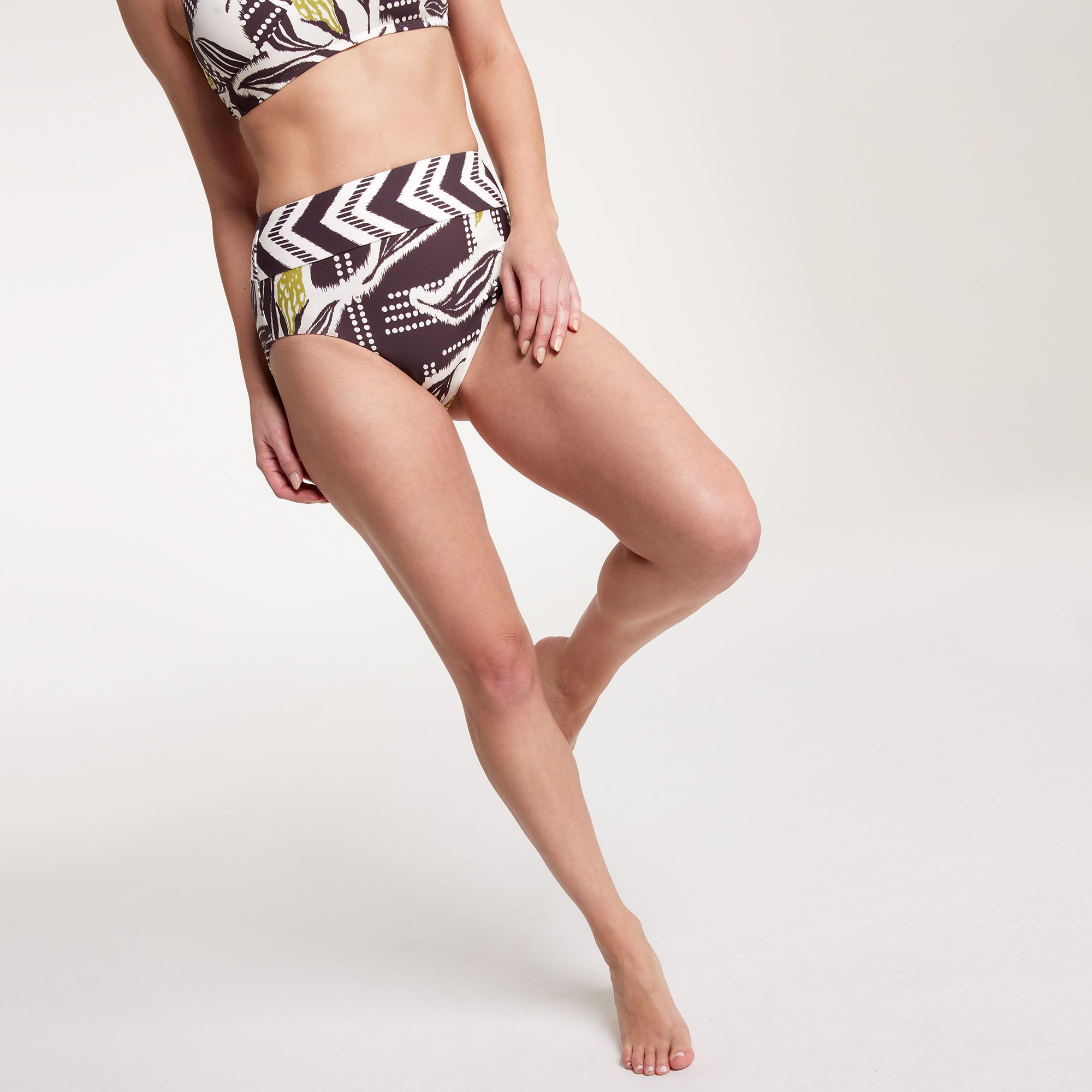 CALIA Women's High Waisted Wide Band High Leg Swim Bottoms product image