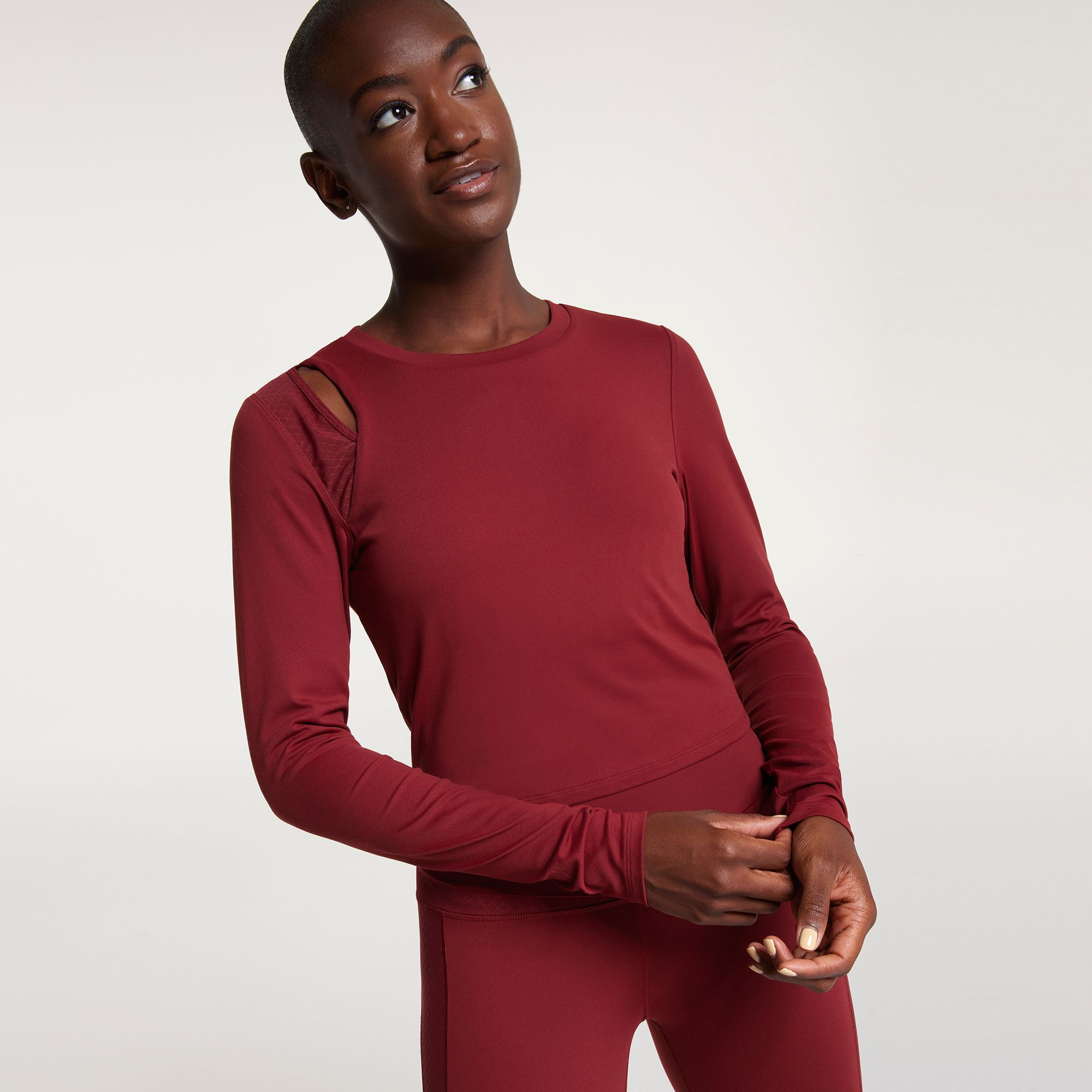 CALIA Women's Essential Cutout Support Long Sleeve Shirt product image