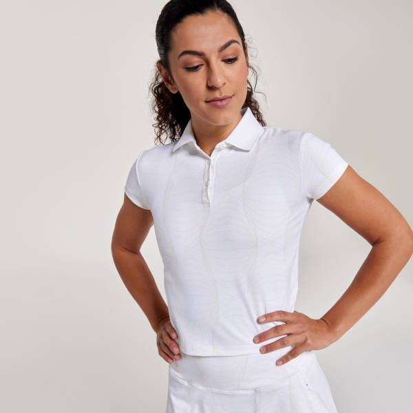 CALIA Women's Golf Printed Short Sleeve Cropped Polo product image