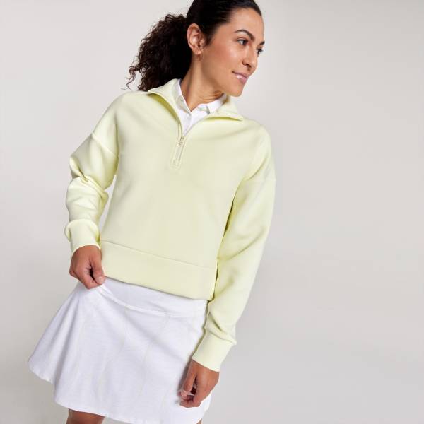 CALIA Women s Soft Scuba 1 4 Zip Golf Sweatshirt Dick s Sporting