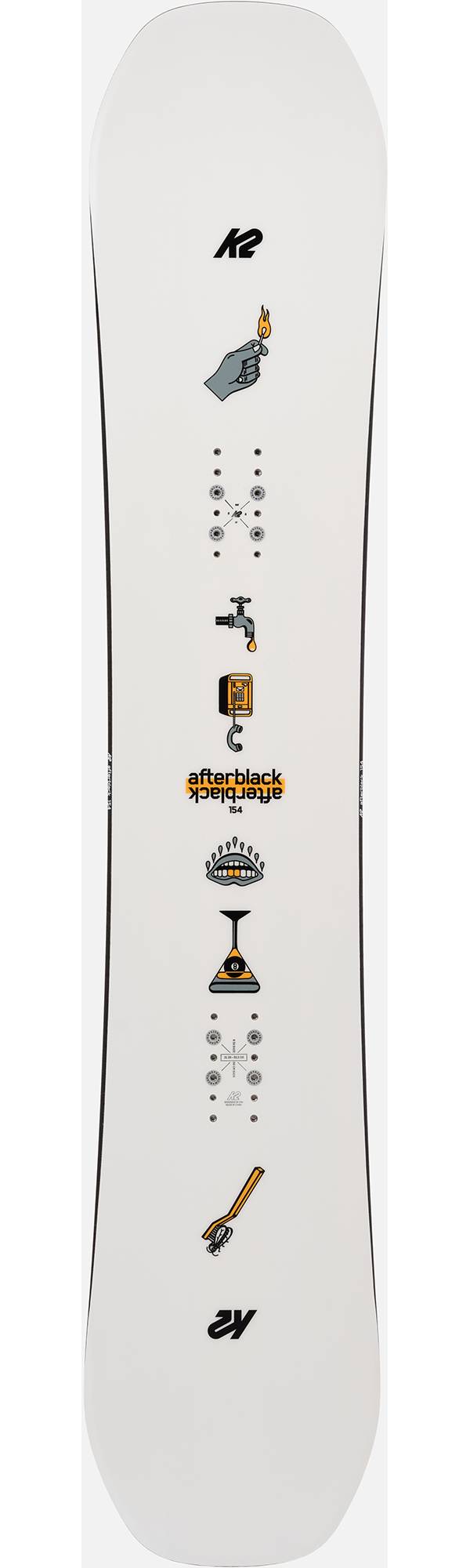 K2 Men's Afterblack Snowboard 2024 product image