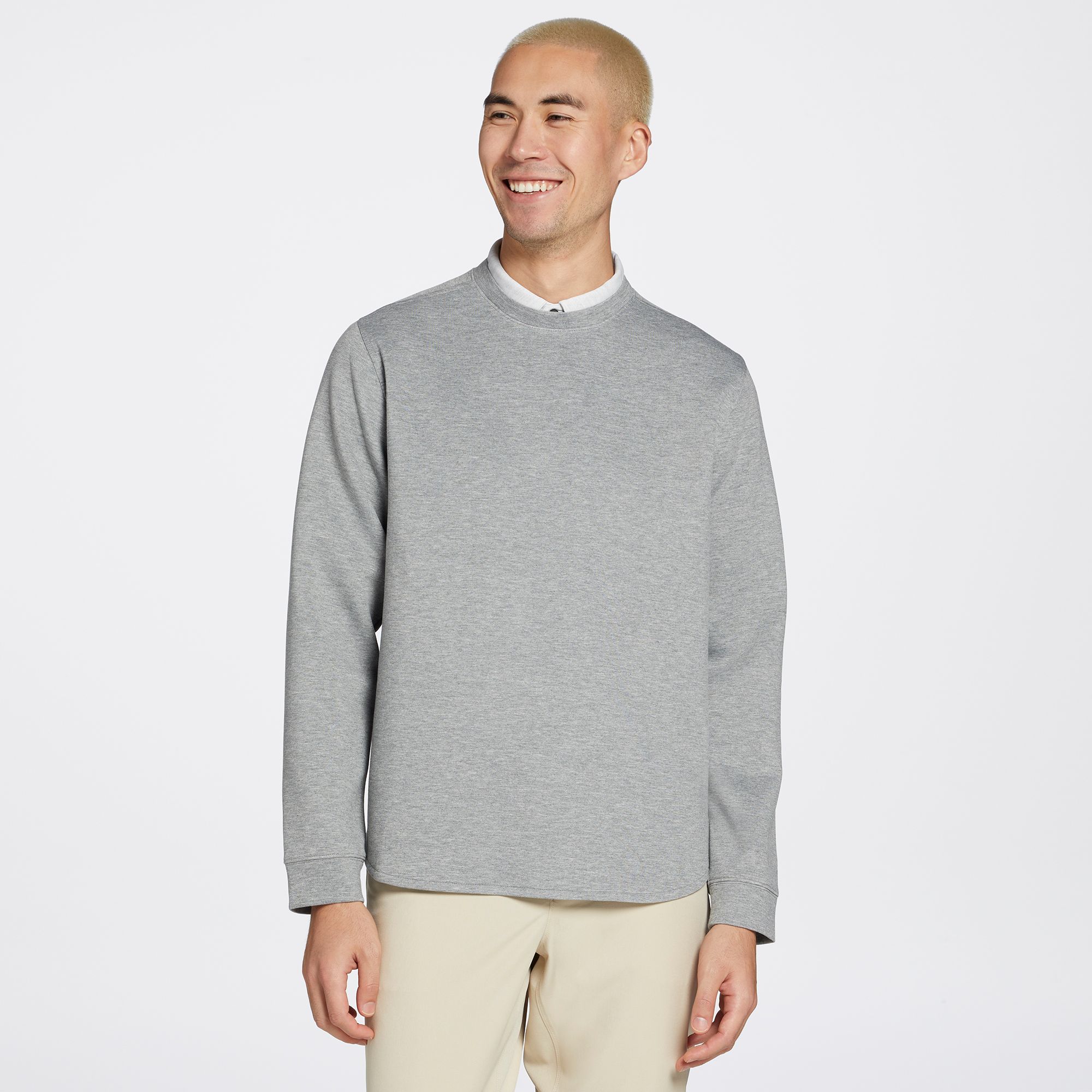 VRST Men's Pinnacle Fleece Crewneck Golf Pullover