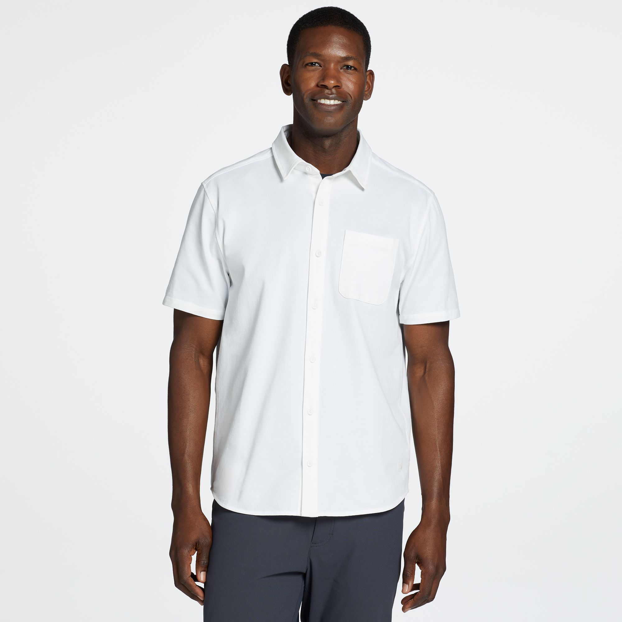 VRST Men's Refined Knit Short Sleeve Button Up product image