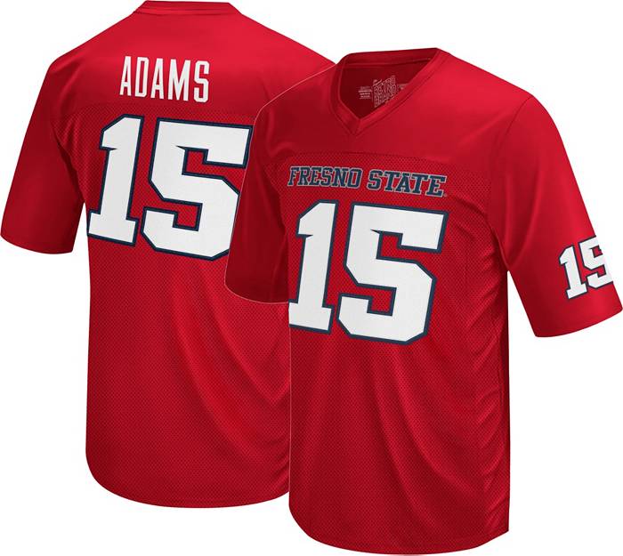 Retro Brand Men's Fresno State Bulldogs Davante Adams #15 Cardinal Replica Football Jersey, XXL, Red