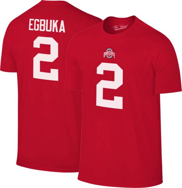 Retro Brand Men's Ohio State Buckeyes Emeka Egbuka #2 Scarlet T-Shirt product image