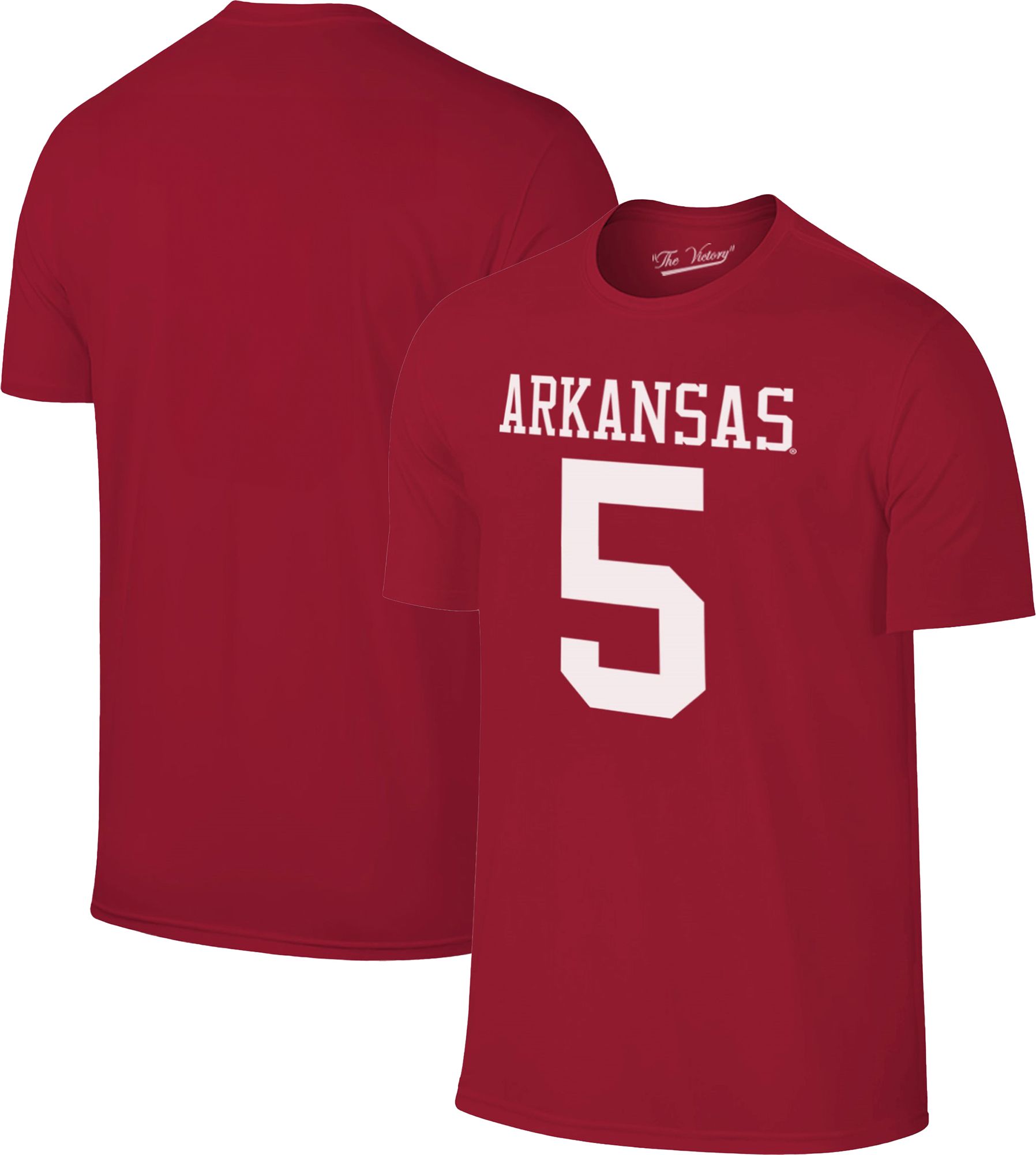 Retro Brand Men's Arkansas Razorbacks Raheim Sanders #5 Cardinal T ...