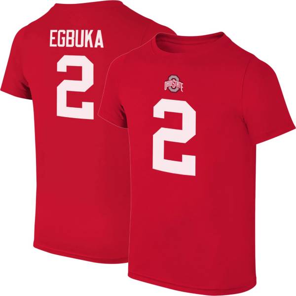 Retro Brand Youth Ohio State Buckeyes Emeka Egbuka 2 Scarlet T