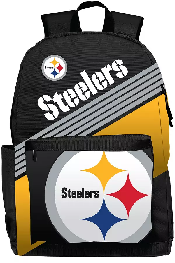 Pittsburgh Steelers MOJO Black Leather Luggage Tag & Passport Holder Set