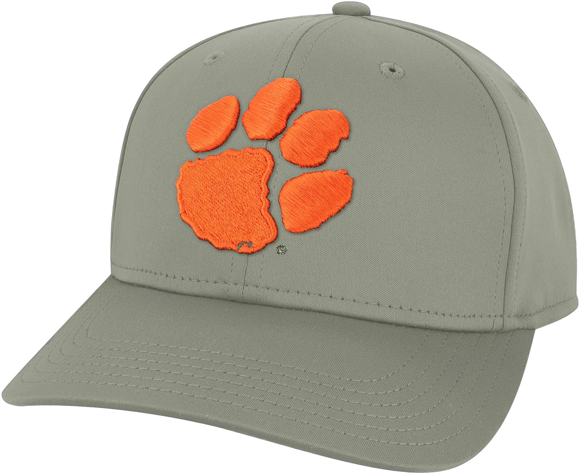 League-Legacy Men's Clemson Tigers Grey Cool Fit Stretch Hat