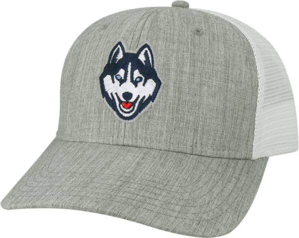 League-Legacy Men's UConn Huskies Grey Mid-Pro Adjustable Trucker Hat product image