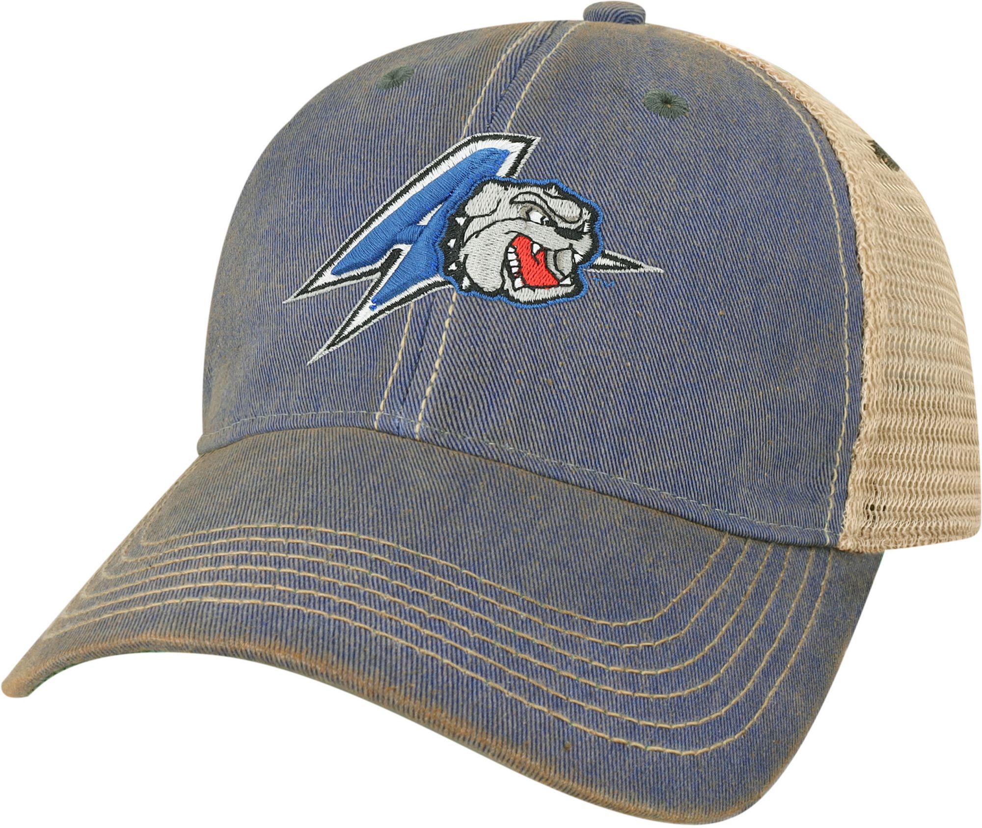 League-Legacy Adult UNC Asheville Bulldogs Royal Blue Old Favorite Adjustable Trucker Hat