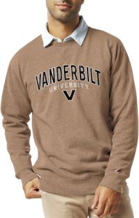 League Legacy Men s Vanderbilt Commodores Taupe Heritage Crew Sweatshirt Dick s Sporting Goods