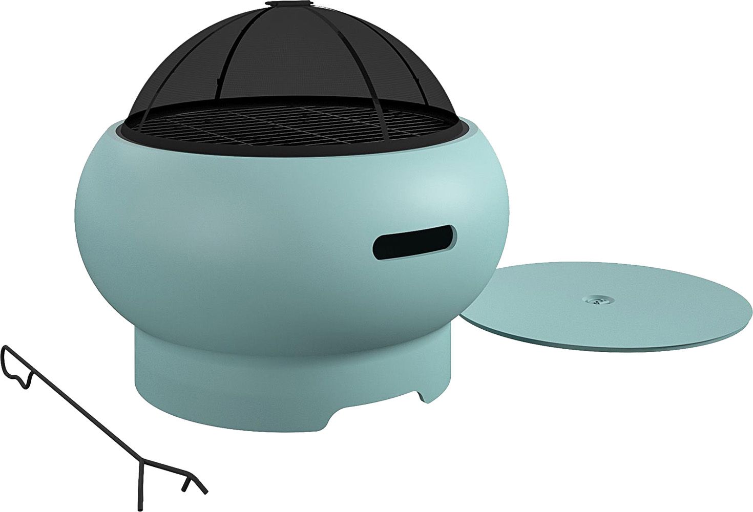 Novogratz Asher 27” Wood Burning Fire Pit with Grilling Surface product image