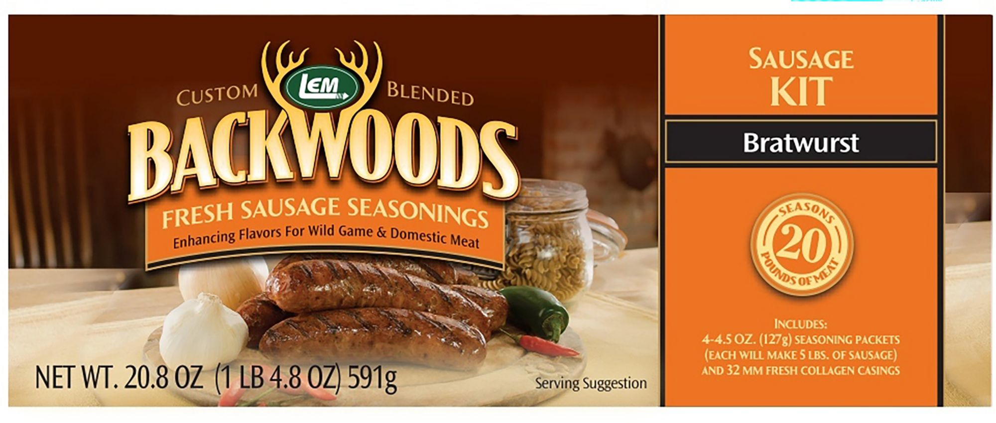 LEM 20 Lb. Bratwurst Kit product image