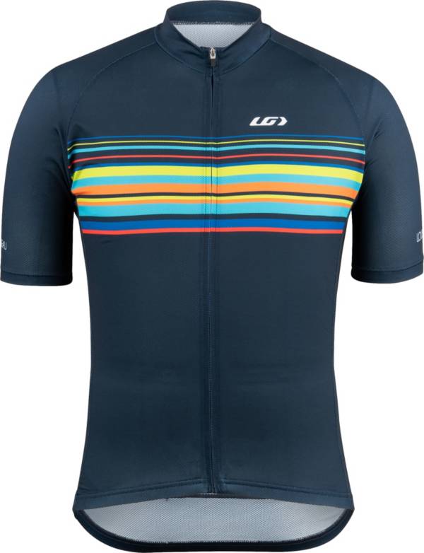 Louis Garneau Men's PRT Cycling Jersey, Large, Navy Multicolor | Holiday Gift