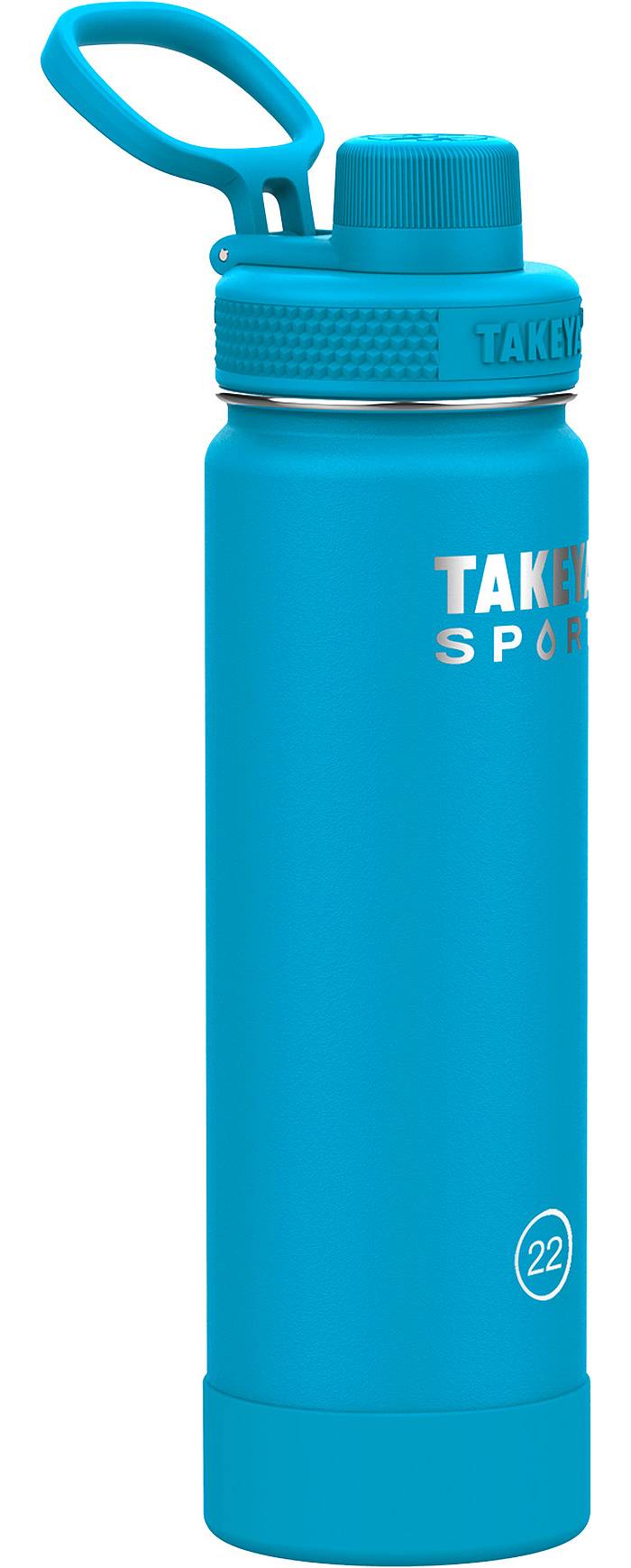 Takeya Sport 22 oz. Water Bottle with Spout Lid, Championship Blue