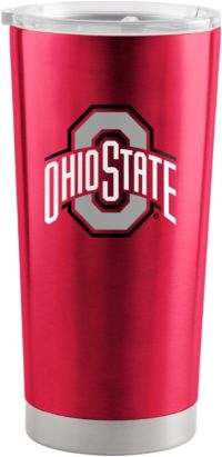 Ohio State 20 oz. Black Beverage Tumbler with Lid - Helmet Logo