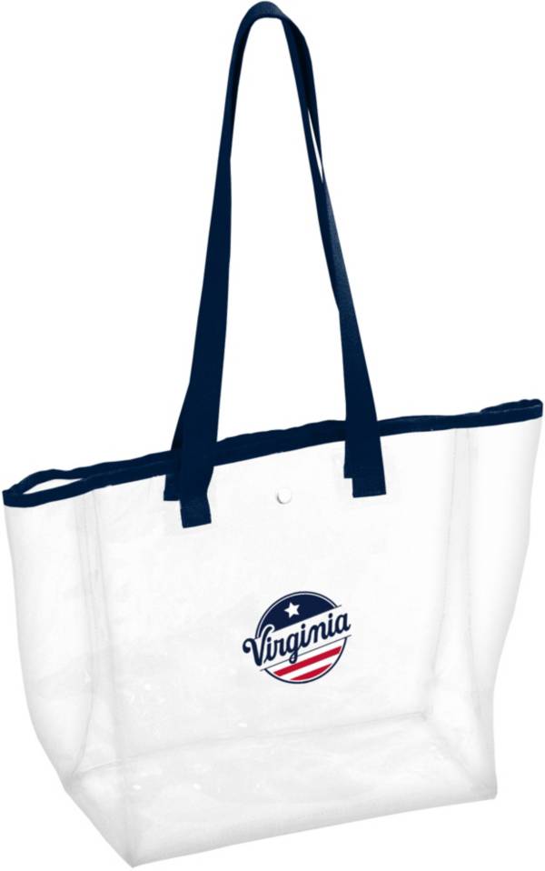 Logo Brands Virginia Cavaliers Red, White and HOO Clear Tote Bag | Dick ...