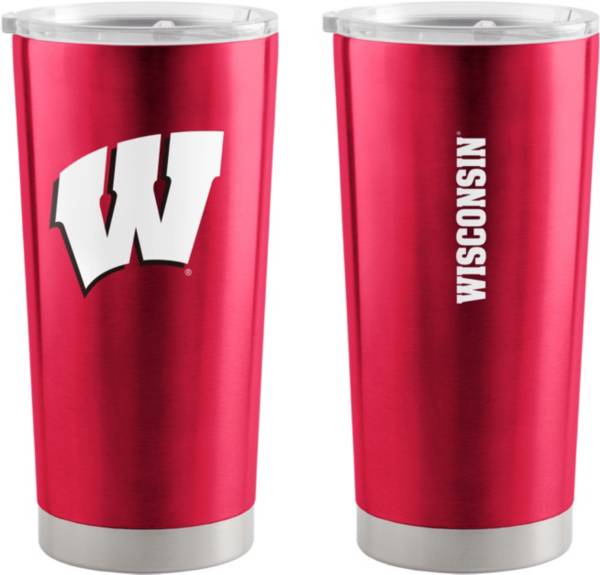 Logo Brands Wisconsin Badgers Stainless Steel Gameday 20 oz. Tumbler