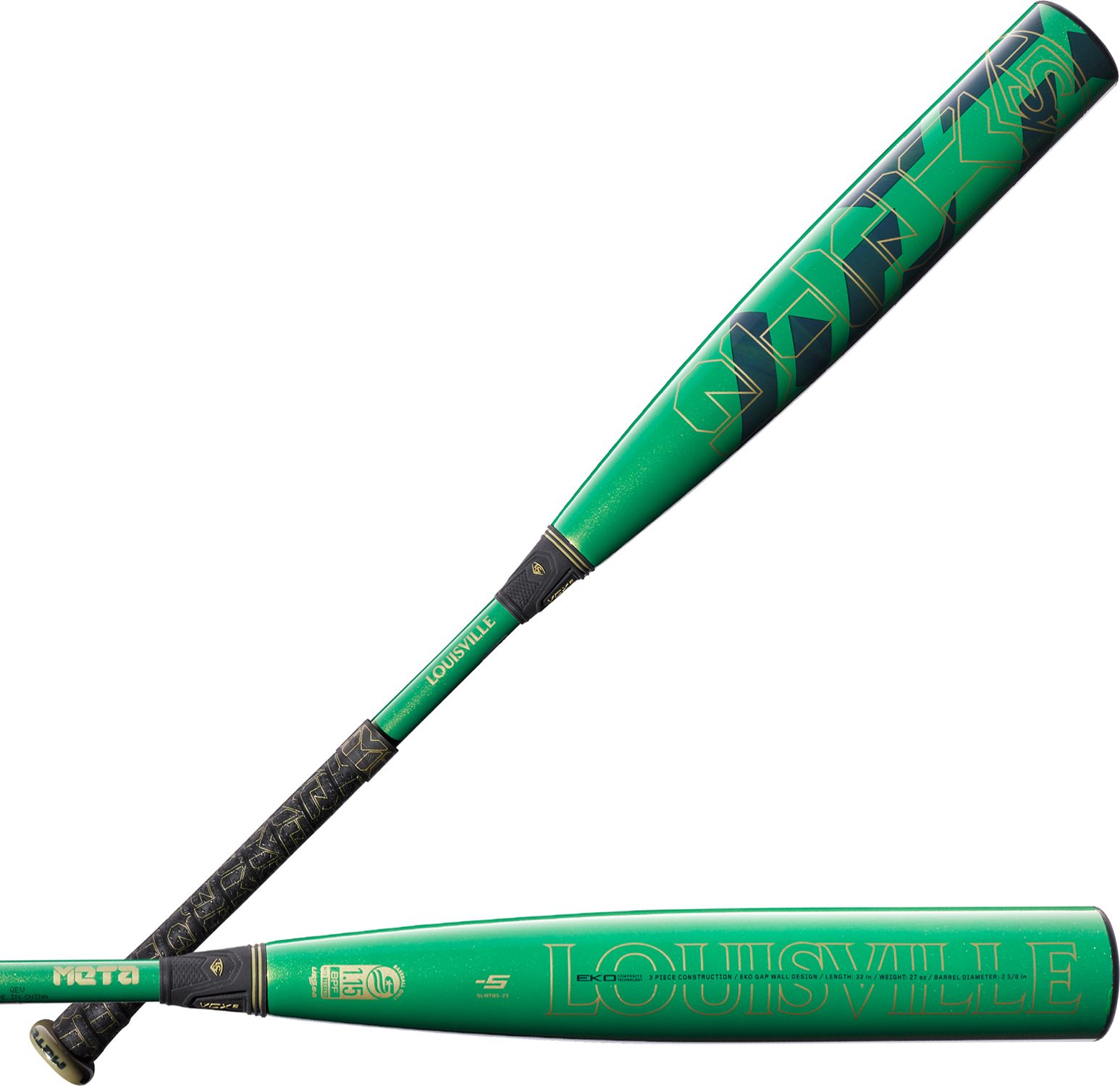 Batte Louisville Slugger Meta Custom – 31/23 -8 USSSA – Carbone – Jaune