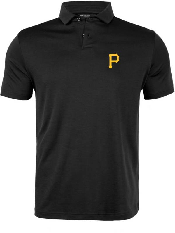 Levelwear Men's Pittsburgh Pirates Black Duval Polo
